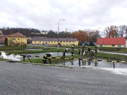 Likvidace nafty na sádkách v Hluboké nad Vltavou