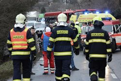 Dopravní nehoda dvou osobních aut v Teplicích.