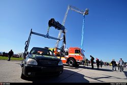 Expozici profesionálních hasičů na Dnech NATO si prohlédli Ryba a Růžička
