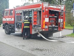 Hasiči cvičili záchranu zraněné osoby a požár v nemocnici