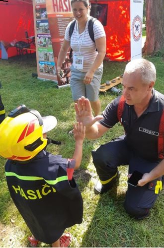 Den s hasiči ve Sportovním parku v Pardubicích