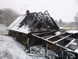 V Lužanech hořel rodinný dům