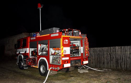 Požár chalupy v Kunraticích