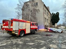 Likvidace následků vichru v průběhu neděle