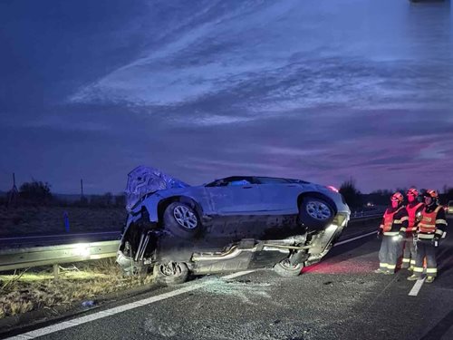 Dopravní nehoda na D1 zablokovala levý jízdní pruh