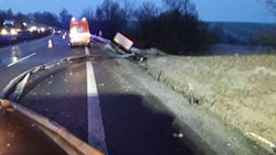 Ranní dopravní nehoda na dálnici D46
