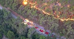 Chorvatko: Linie požáru se táhne 18 km