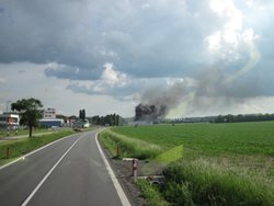 Požár v lakovně v Nivnici na Uherskohradišťsku způsobil škodu za minimálně pět miliónů korun