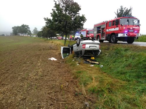 Nehoda s vyproštěním u Kardašovy Řečice