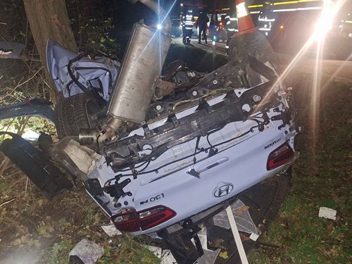 Tragický náraz do stromu: Mladý řidič nezvládl vysokou rychlost