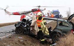 Dopravní nehoda u Havraně okres Most 
