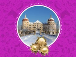 Český princ Pavel Trávníček na německém zámku Moritzburg
