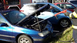 V Písku hasiči likvidovali požár osobního auta