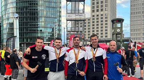 Evropská hasičská špička se utkala v Berlíně. Češi vybojovali zlato i další medaile