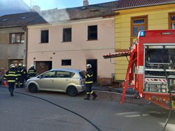 Tragický požár bytu v Písku