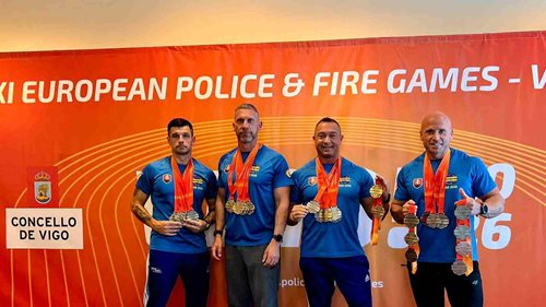 Čtyři hasiči, 30 medailí. Slovenští reprezentanti ovládli evropské sportovní hry