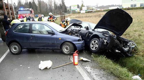 V Žamberku havarovala čtyři vozidla