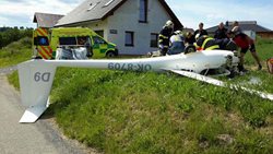 U pádu ultralehkého letadla zasahovali hasiči