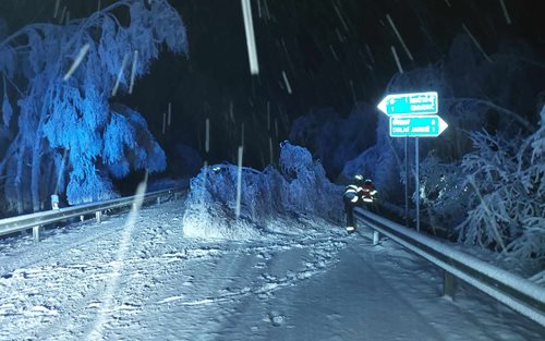 Popadané stromy komplikovaly dopravu hasiči vyjížděli opakovaně