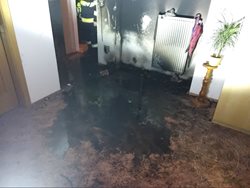 Hasiči likvidovali požár vánočního stromku
