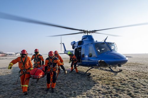 Záchrana osoby z nepřístupného terénu