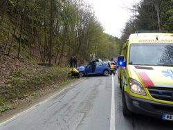 Při nehodě u Vranova se zranili čtyři lidé
