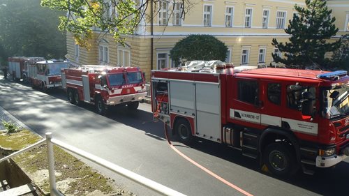 V hotelu v Mariánských Lázních hořela sauna