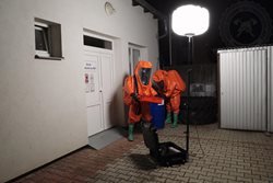 Zásahy v protichemických oblecích jsou nejnáročnější stejně tak, jako výcvik