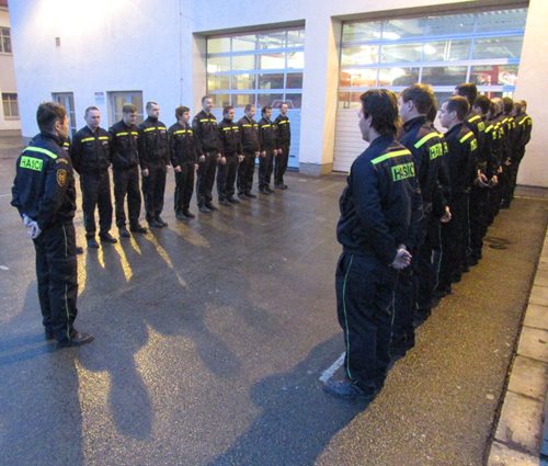 Hasiči uctili památku zesnulého kolegy