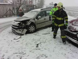 S příchodem sněhové nadílky  se zvýšil v Jihomoravském kraji počet výjezdů k nehodám