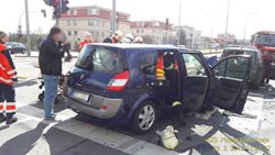 Dopravní nehoda na Plaské třídě v Plzni