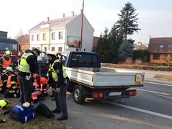 Vážná dopravní nehoda v obci Osek nad Bečvou
