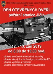 Den otevřených dveří na požární stanici Jičín