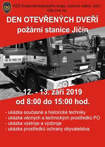 Den otevřených dveří na požární stanici Jičín