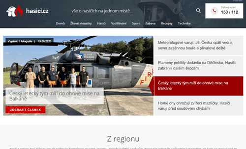 Hasiči.cz v novém: Rychlejší, přehlednější a blíže k vám než kdy dřív