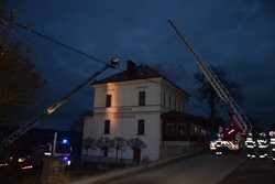Požár penzionu u nádraží v Mníšku pod Brdy bez zranění osob
