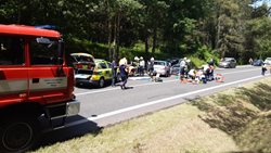 Strakonickou silnici u Příbrami uzavřela tragická nehoda