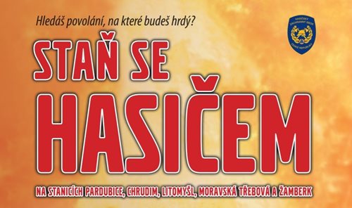 STAŇ SE HASIČEM V PARDUBICKÉM KRAJI