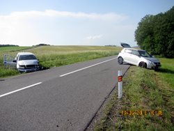 Dopravní nehoda u Velkého Ořechova si vyžádala jedno zranění
