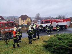 Požár v domě s pečovatelskou službou