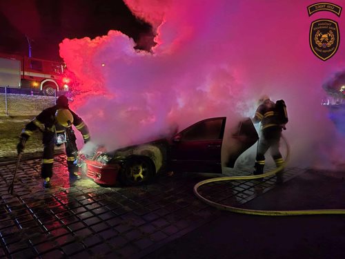 Požár osobního vozidla se obešel bez zranění 