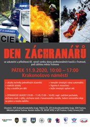 11. 9. 2020 bude Den záchranářů na Krakonošově náměstí v Trutnově