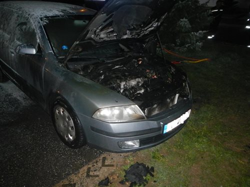 Požár osobního auta