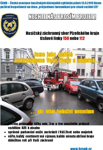 Pátek 13.9. 2019 je Dnem požární bezpečnosti