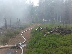 Požár lesního porostu u Jetřichovic – Vysoké Lípy