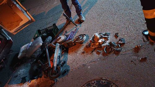 Za jízdy začaly hořet elektrokoloběžky převážené v dodávce