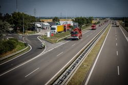 Těžká technika odjela z Jihomoravského kraje