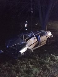 Tragická nehoda na silnici č. 11 u Rybné nad Zdobnicí