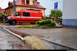 Hasiči zasahovali kvůli počasí, i v ZUŠ Frýdek-Místek