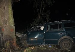 Osobní vozidlo narazilo do stromu. Řidič nehodu nepřežil.